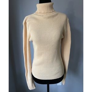 Nevada Yellow Knit Turtleneck Sweater (S)